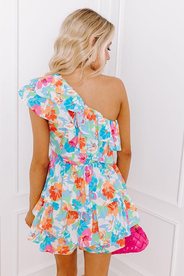 Feeling Chic Ruffle Romper in Sky Blue Product Image