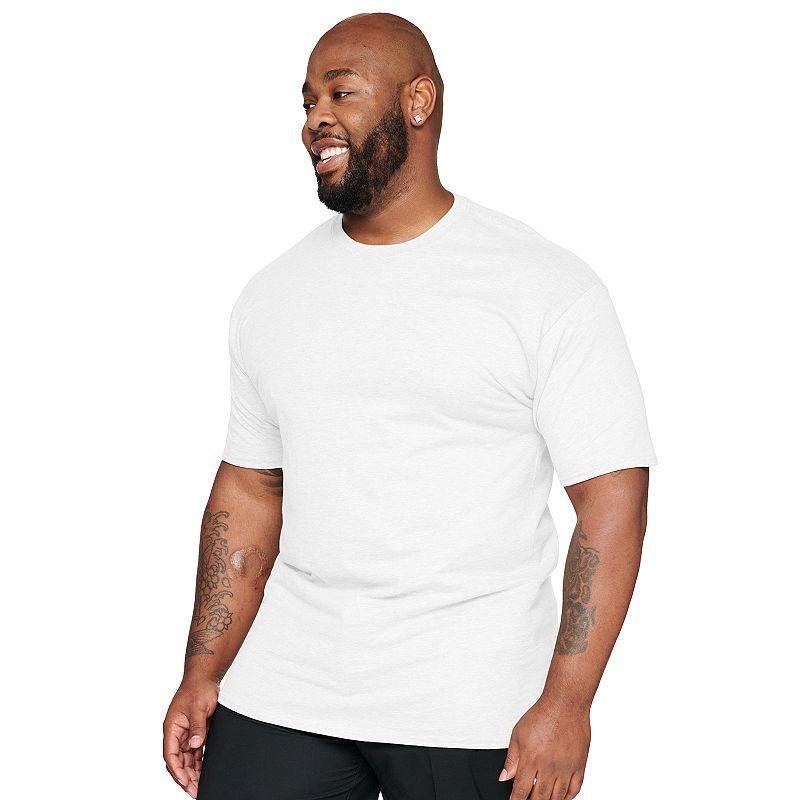 Big & Tall Hanes Beefy-T Tee, Mens Grey Product Image