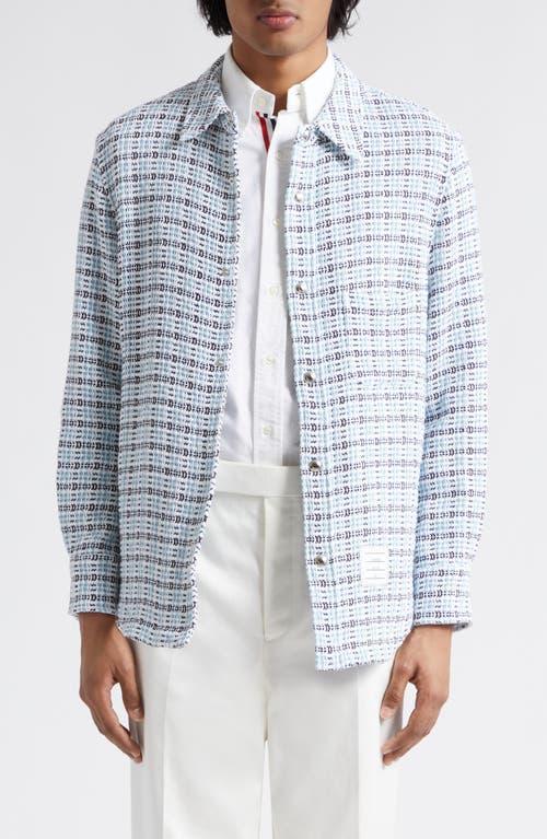 Mens Plaid Snap-Front Shirt Jacket Product Image