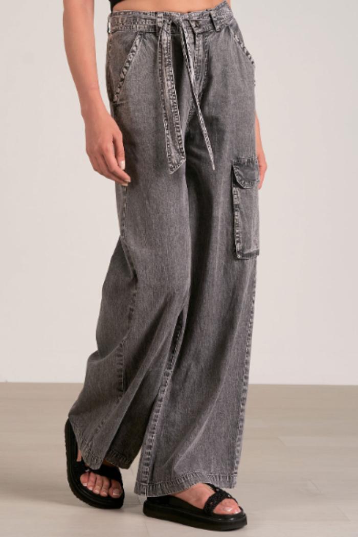 WIDE LEG CARGO PANTS Product Image