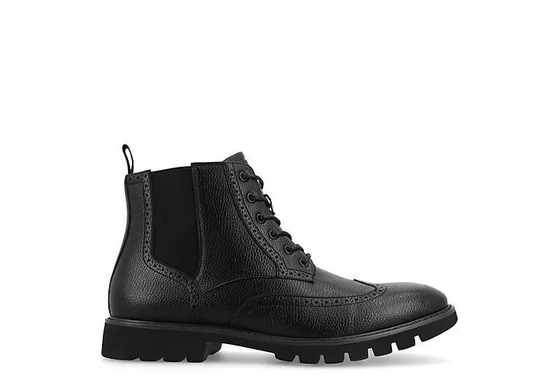 Vance Co. Bowman Tru Comfort Foam Mens Wingtip Ankle Boots Product Image