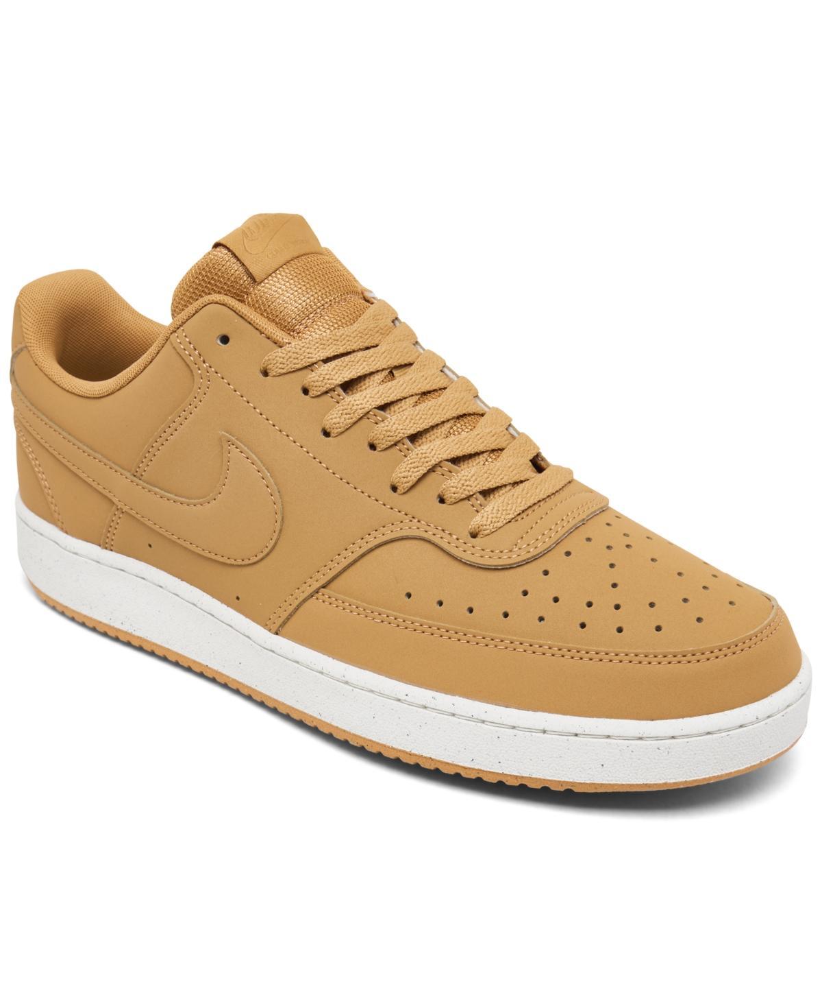 Nike Court Vision Next Nature Mens Low-Top Shoes, Womens Flax Flax Blue Product Image