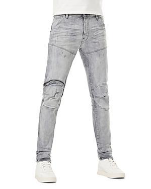 Mens D-5620 3D Zip Skinny Faded Jeans Product Image