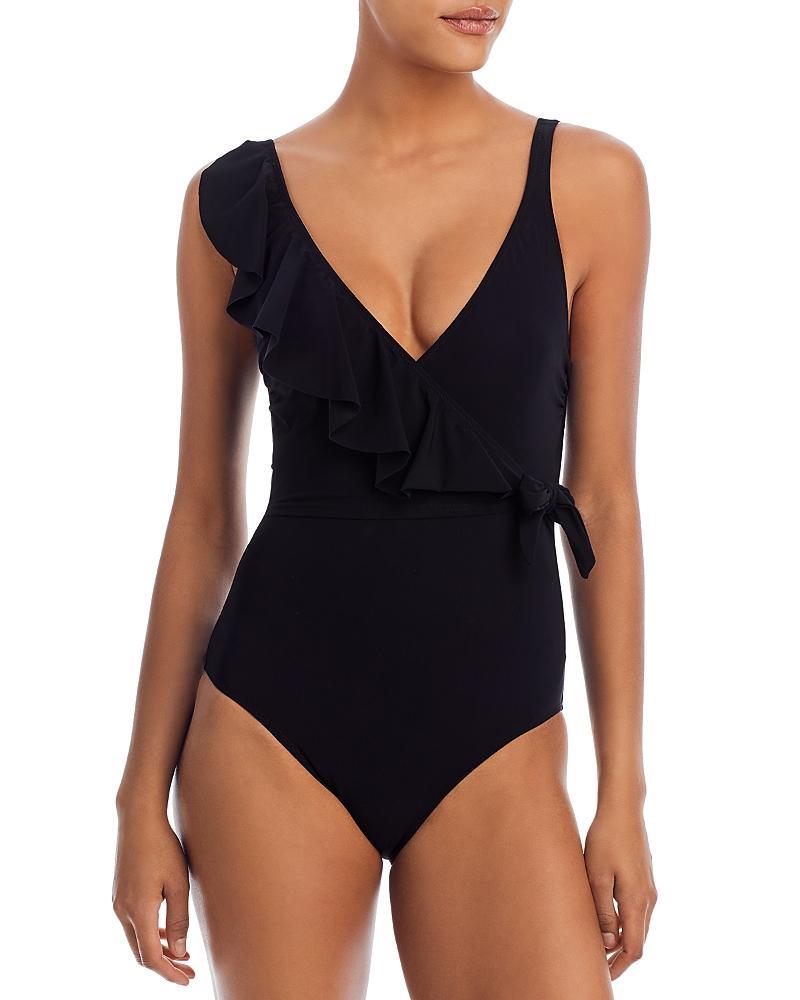 Womens Tutti Frutti Ruffled One-Piece Swimsuit Product Image