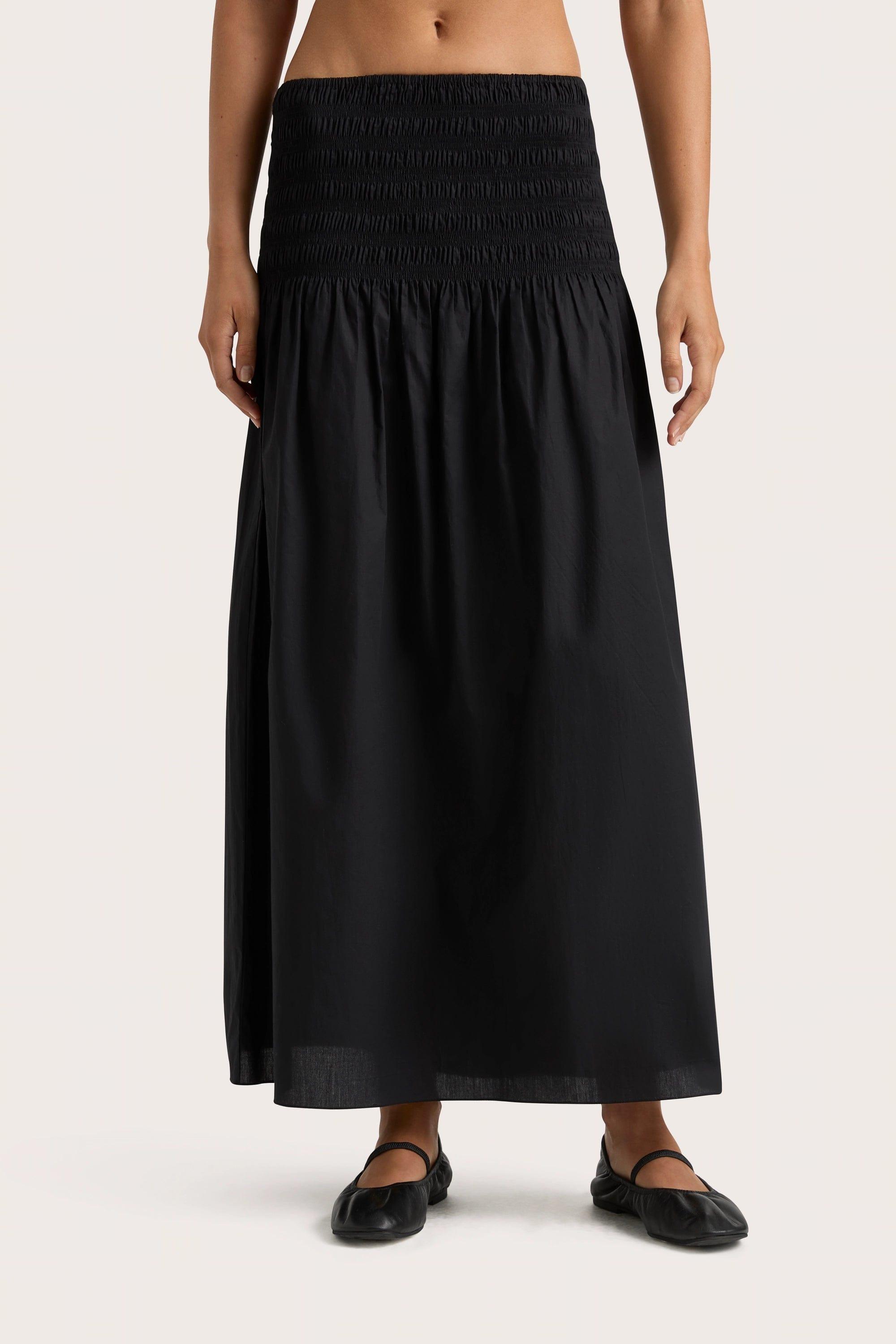 Baia Midi Skirt Black Product Image