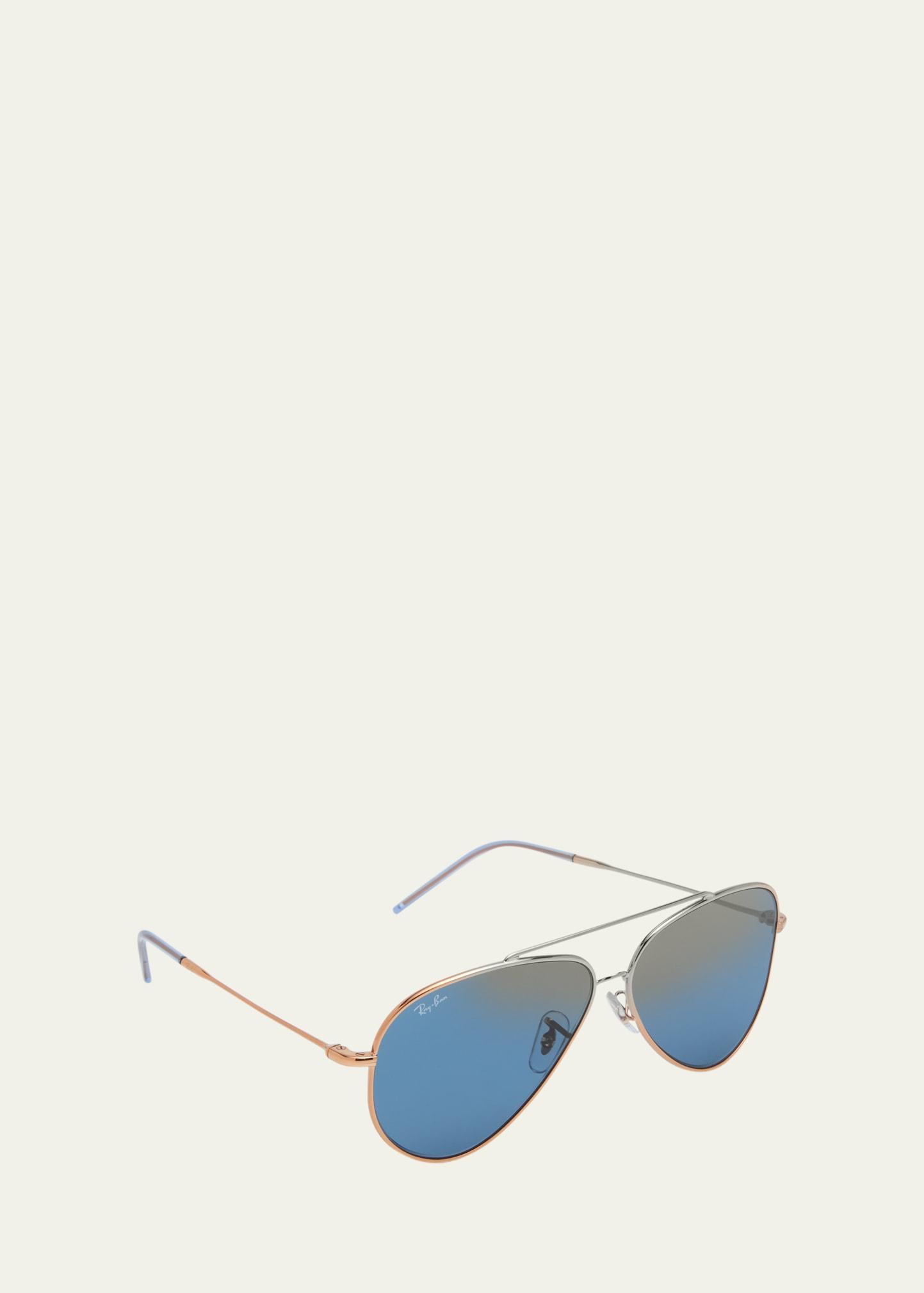 Ray-Ban Reverse 62mm Oversize Aviator Sunglasses product image