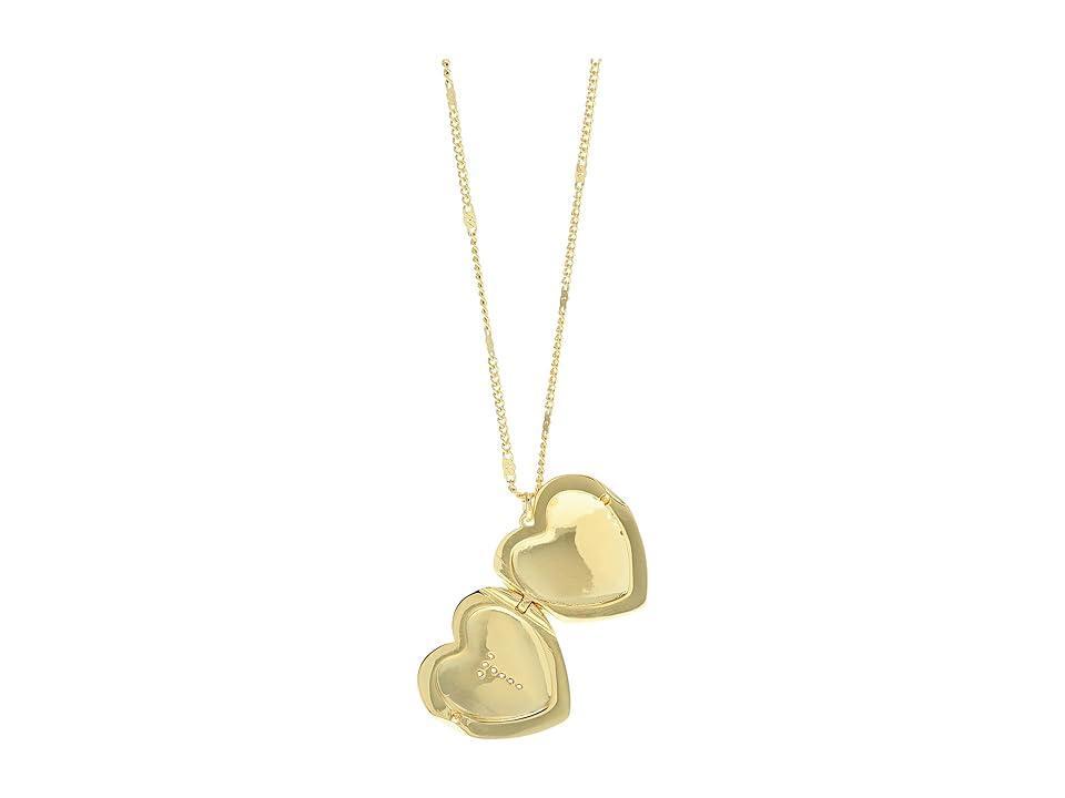 Kate Spade New York J Heart Locket (Clear Necklace Product Image