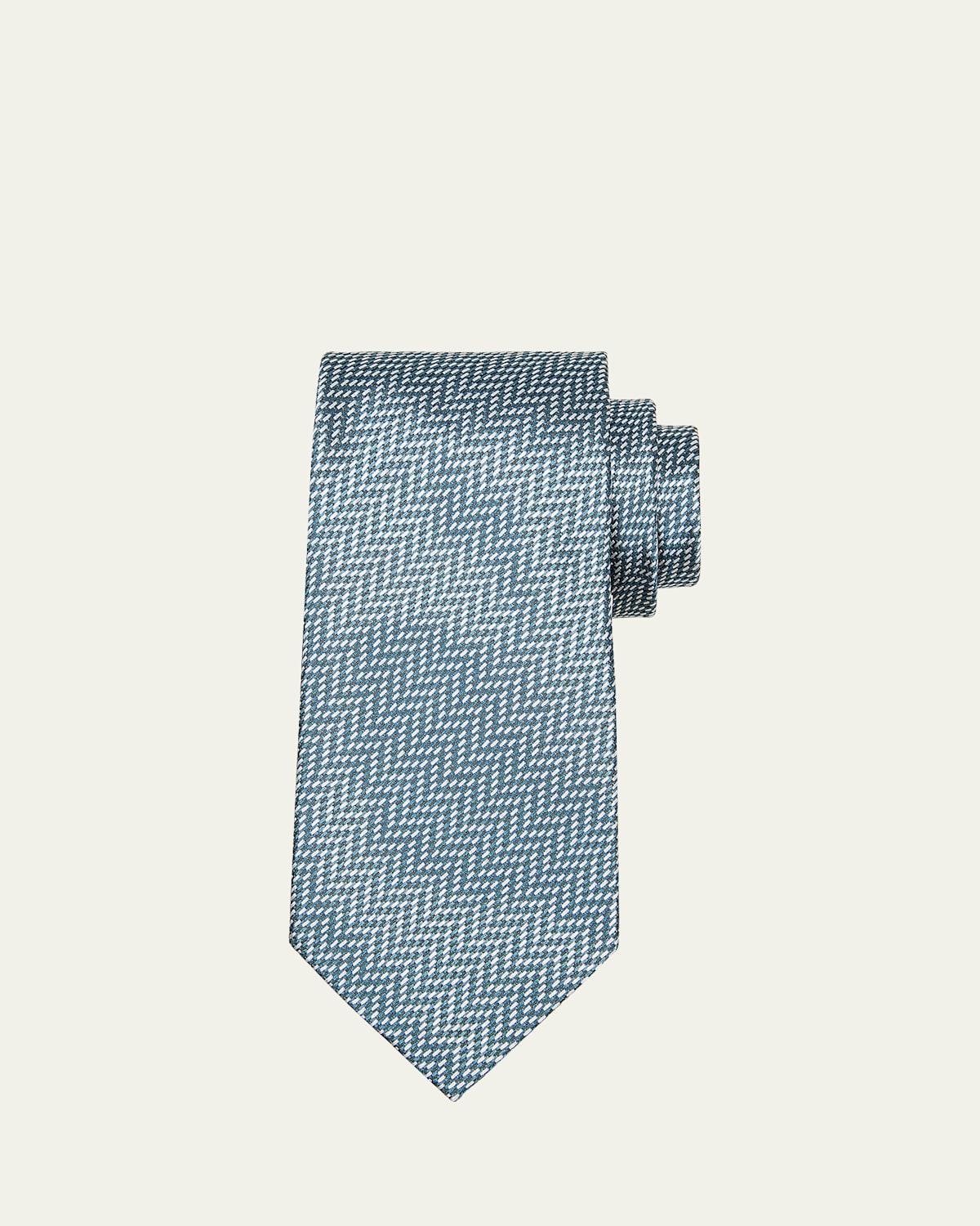 TOM FORD Micro Jacquard Mulberry Silk Tie Product Image