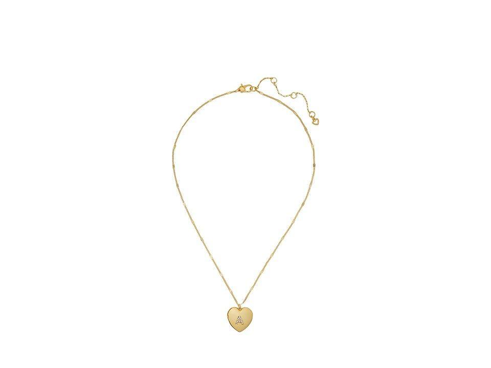 Kate Spade New York J Heart Locket (Clear Necklace Product Image