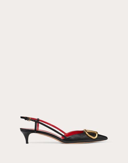 VLOGO SIGNATURE CALFSKIN SLINGBACK PUMP 40MM / 1.6 IN. Product Image