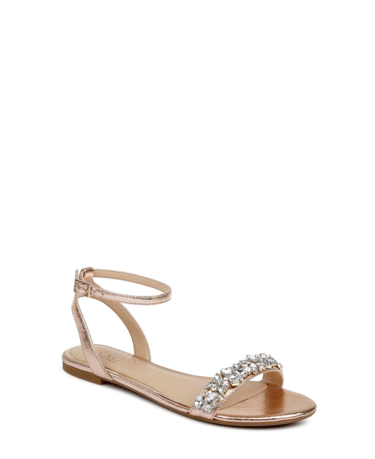 Jewel Badgley Mischka Womens Ohara Flat Evening Sandals Product Image