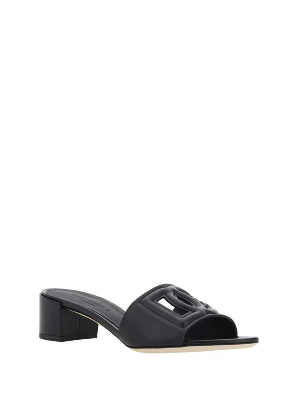 DOLCE & GABBANA Heeled Sandals In Black Product Image