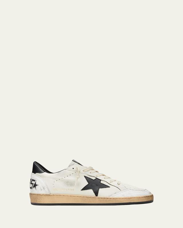 Mens Ball Star Distressed Leather Low-Top Sneakers Product Image