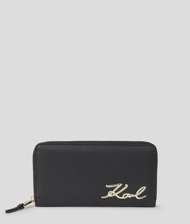 K/SIGNATURE CONTINENTAL ZIP WALLET Product Image