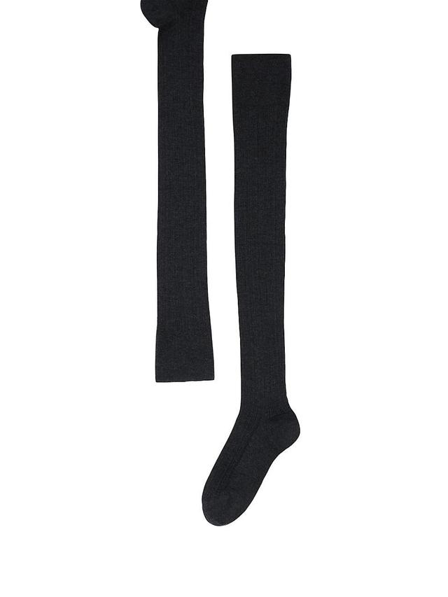 Womens Stretch Cashmere Rib Knit Socks Product Image