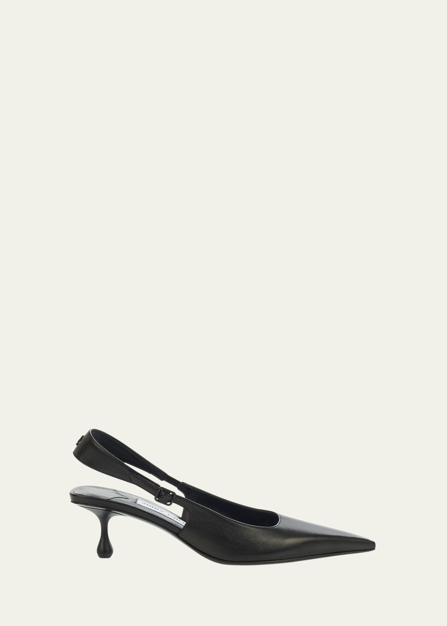 Amel Leather Slingback Pumps Product Image