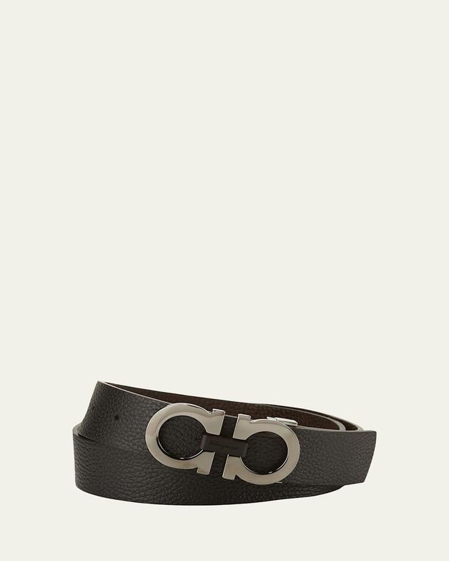 Mens Gancini Buckle Adjustable Cut-to-Size Reversible Belt Product Image