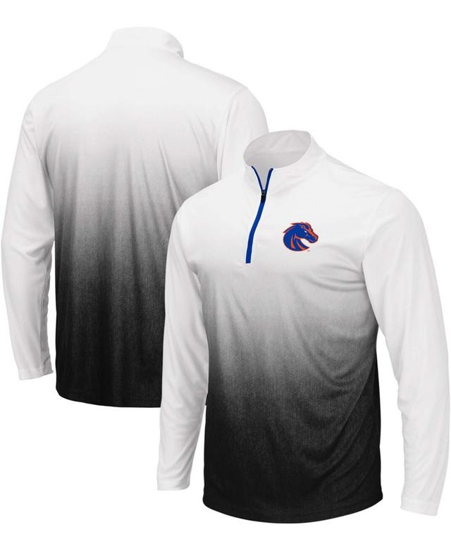 Mens Colosseum Gray Boise State Broncos Magic Team Logo Quarter-Zip Jacket Product Image