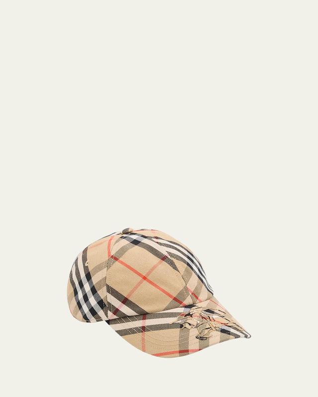 Mens Check EKD Baseball Cap Product Image