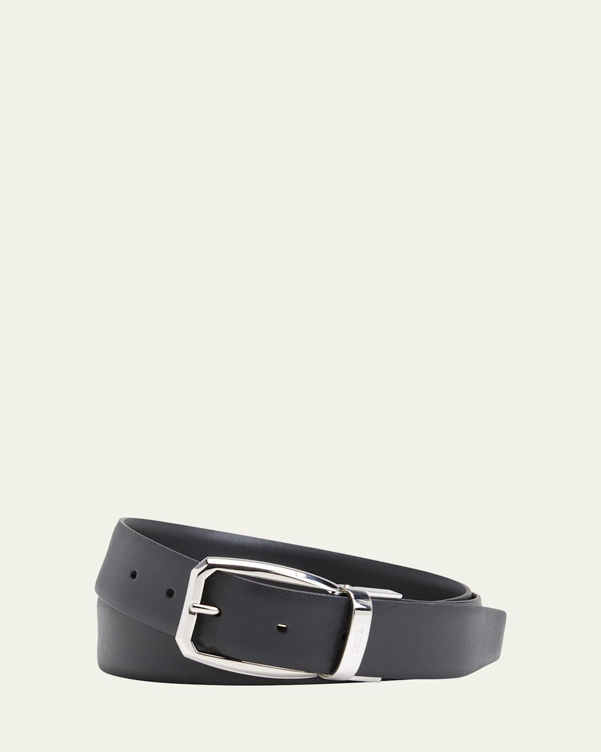 Mens Gioiello Adjustable Reversible Leather Belt Product Image