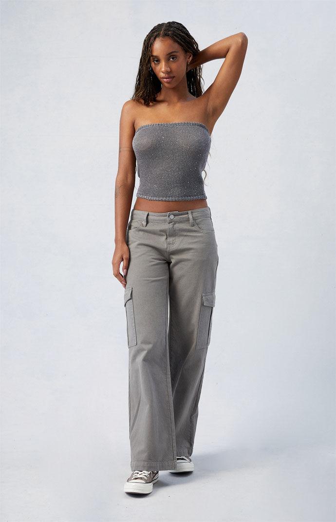 Womens Eco Low Rise Baggy Wide Leg Cargo Pants - product image