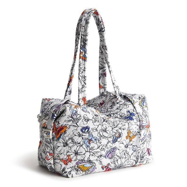 Vera Bradley Woodhill Shoulder Bag Women in Wing + Bloom Gray Product Image