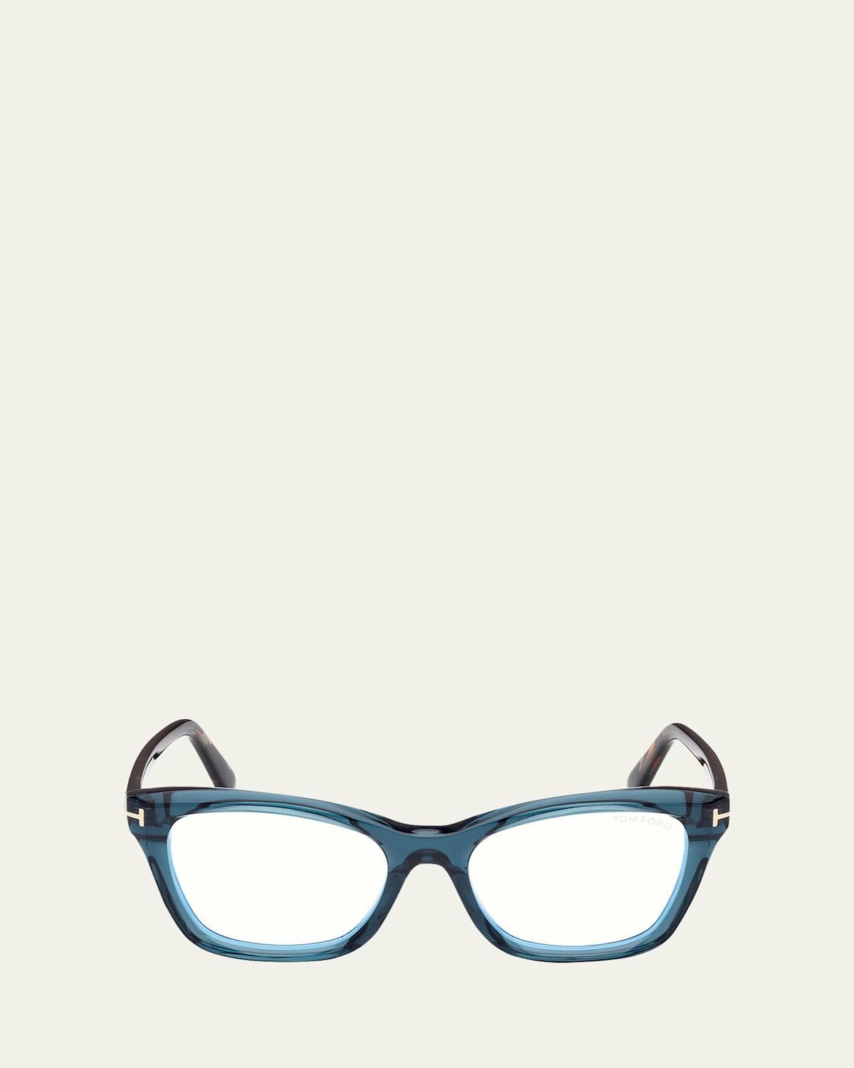 Womens 53MM Rectangular Eyeglasses Product Image