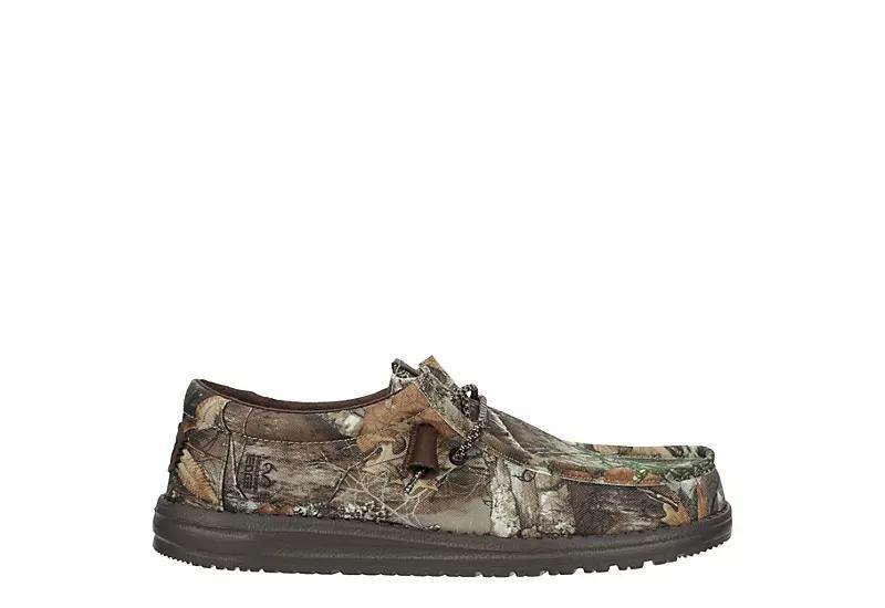 Mens HEYDUDE x Realtree Edge® Wally Casual Shoe - Brown / Natural Product Image