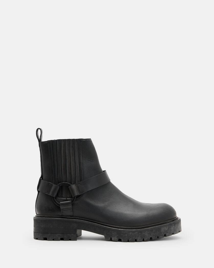 Hank Leather Biker Boots Product Image