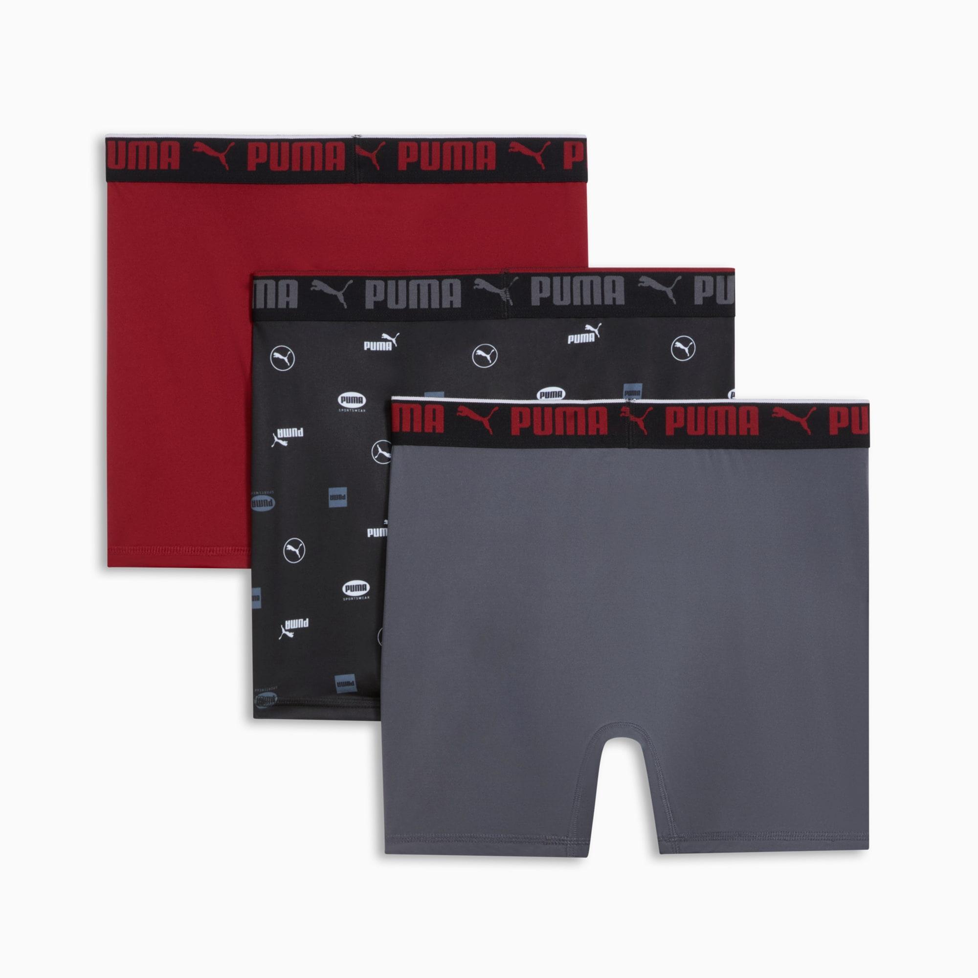 Men's Athletic Fit Logo Boxers Briefs (3 Pack) Product Image