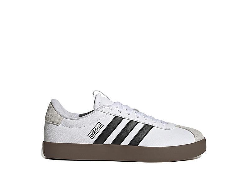 adidas Womens Vl Court 3.0 Casual Sneakers from Finish Line - White, Core Black Product Image