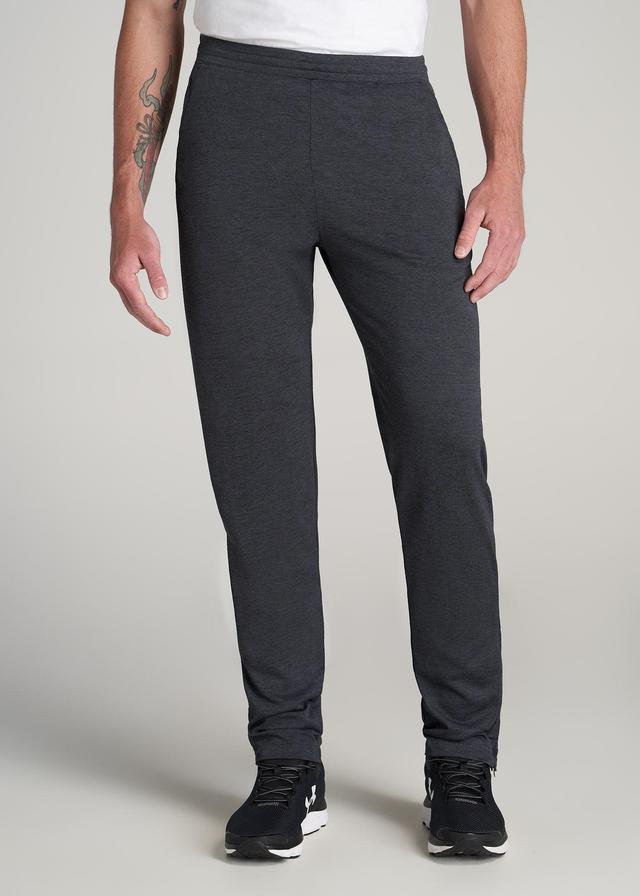 A.T. Performance Zip Bottom Pants for Tall Men in Charcoal Mix Male Product Image