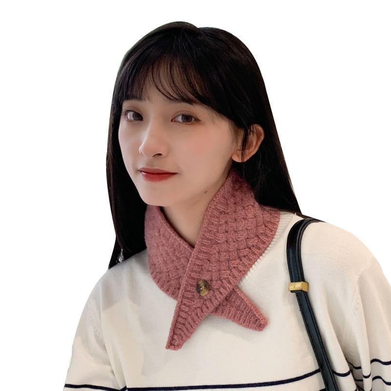 Plain Knitted Triangle Scarf product image