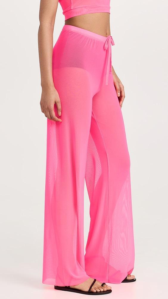 Good American Mesh Wide Leg Pants | Shopbop Product Image