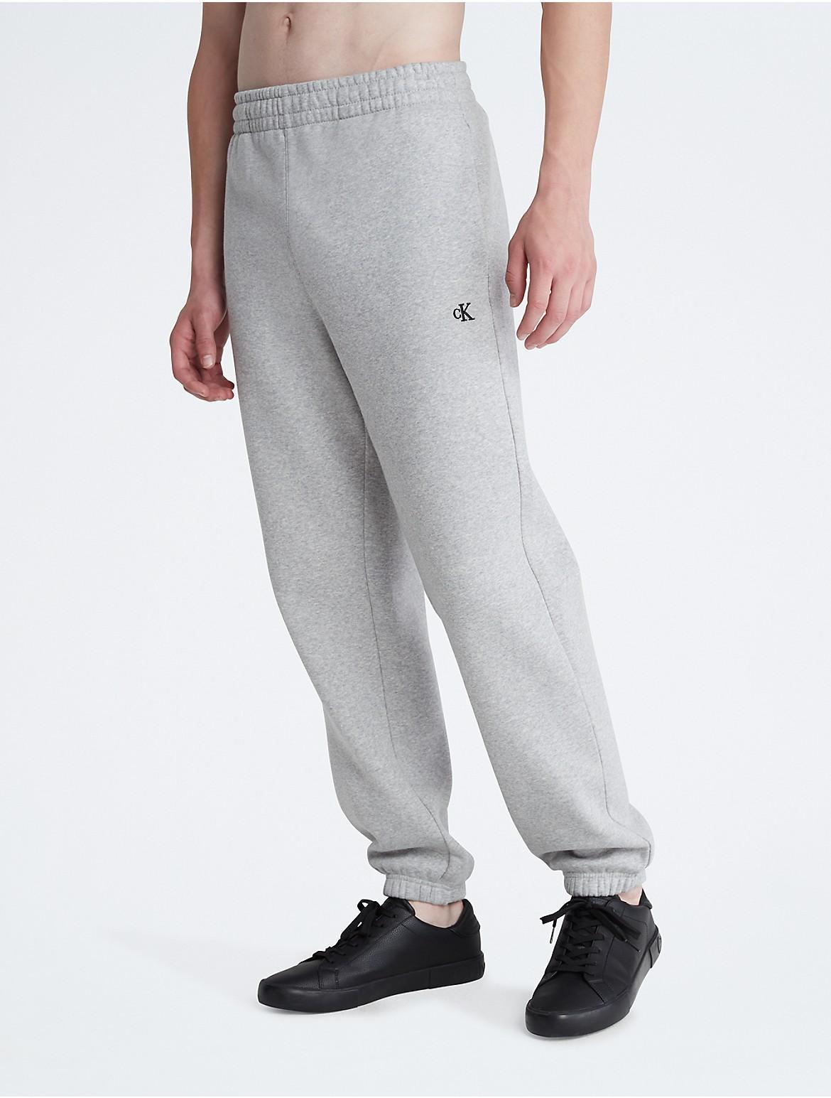 Calvin Klein Mens Archive Logo Fleece Joggers - Grey - S Product Image