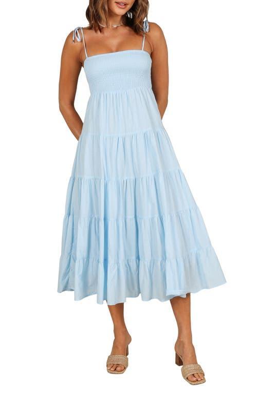 Petal and Pup Womens Carrol Shirred Bodice Midi Dress Product Image