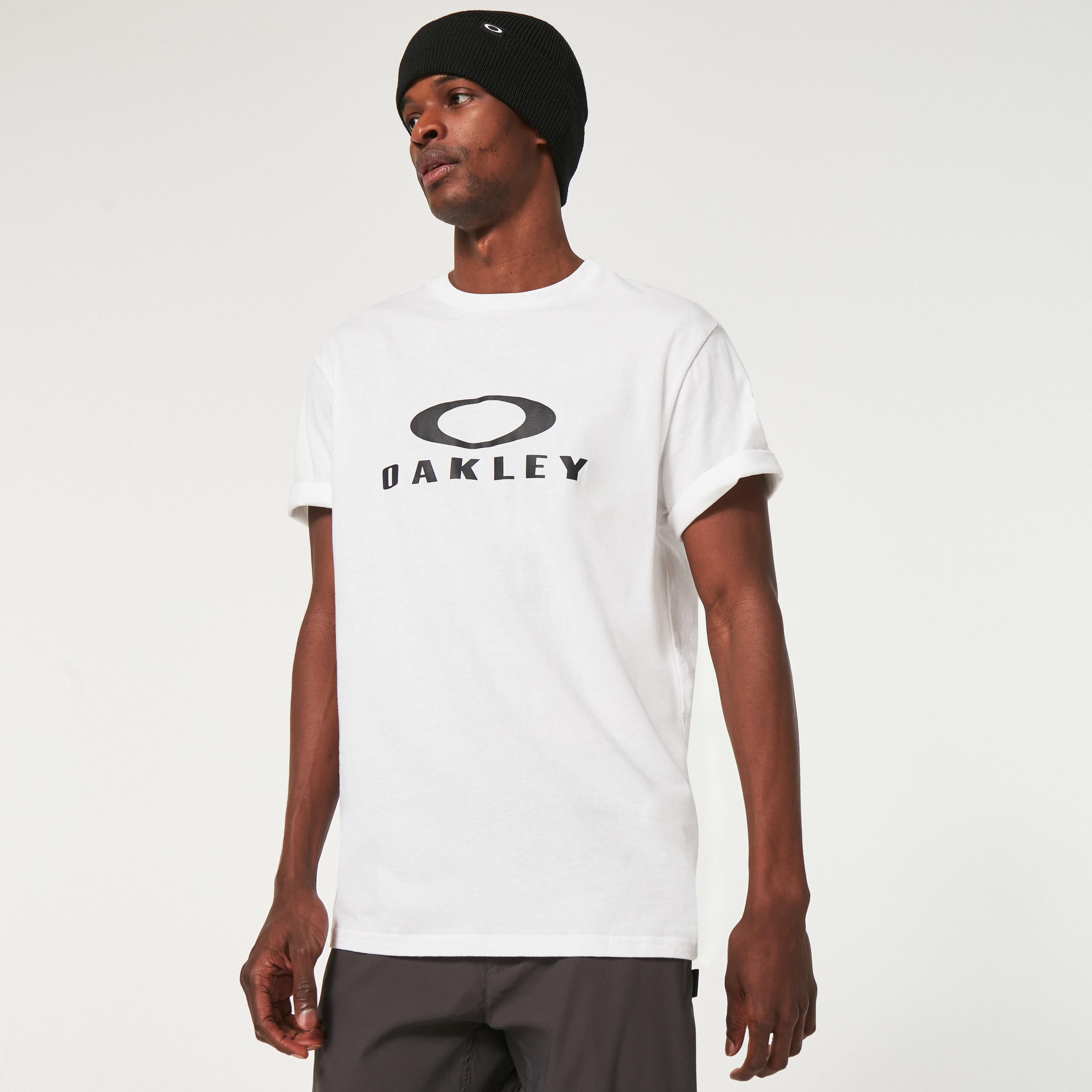 Oakley O Bark 2.0 Short Sleeve Tee (White/Black) Men's Clothing Product Image