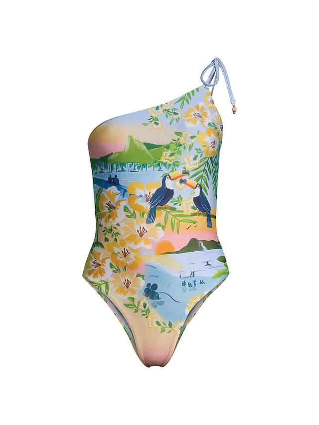 Womens Colorful Rio One-Piece Swimsuit Product Image