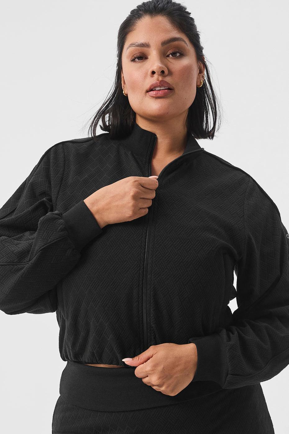 Cropped Doubles Only Full Zip Jacket - Black Female Product Image