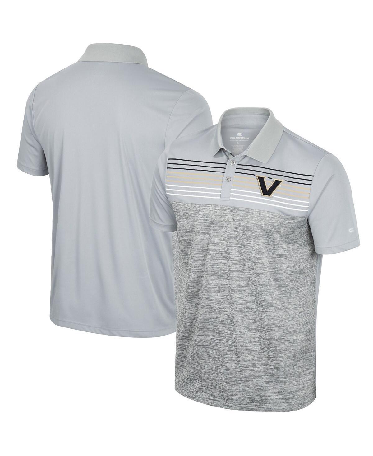 Mens Colosseum Gray Vanderbilt Commodores Cybernetic Polo Product Image