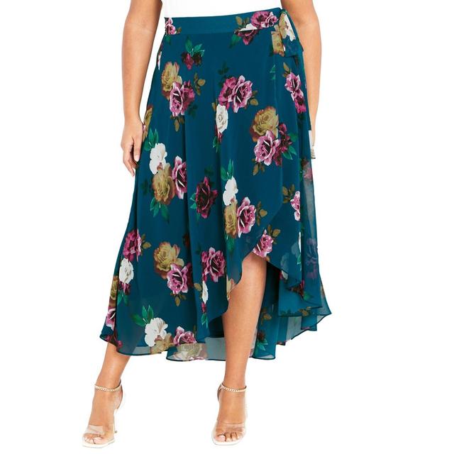 City Chic Womens Michaela Print Skirt Product Image