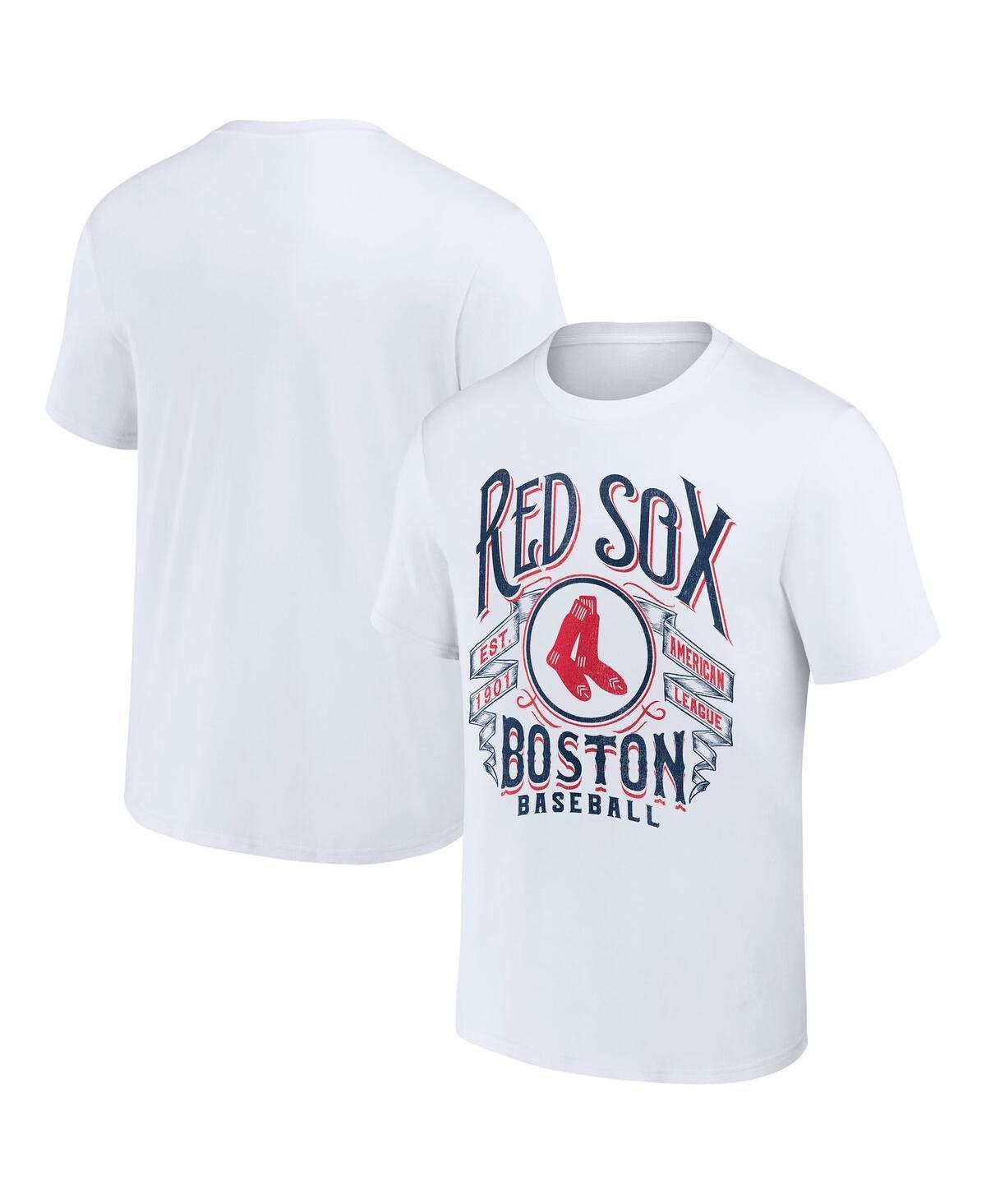 Mens Darius Rucker Collection by Fanatics White Boston Red Sox Distressed Rock T-shirt Product Image