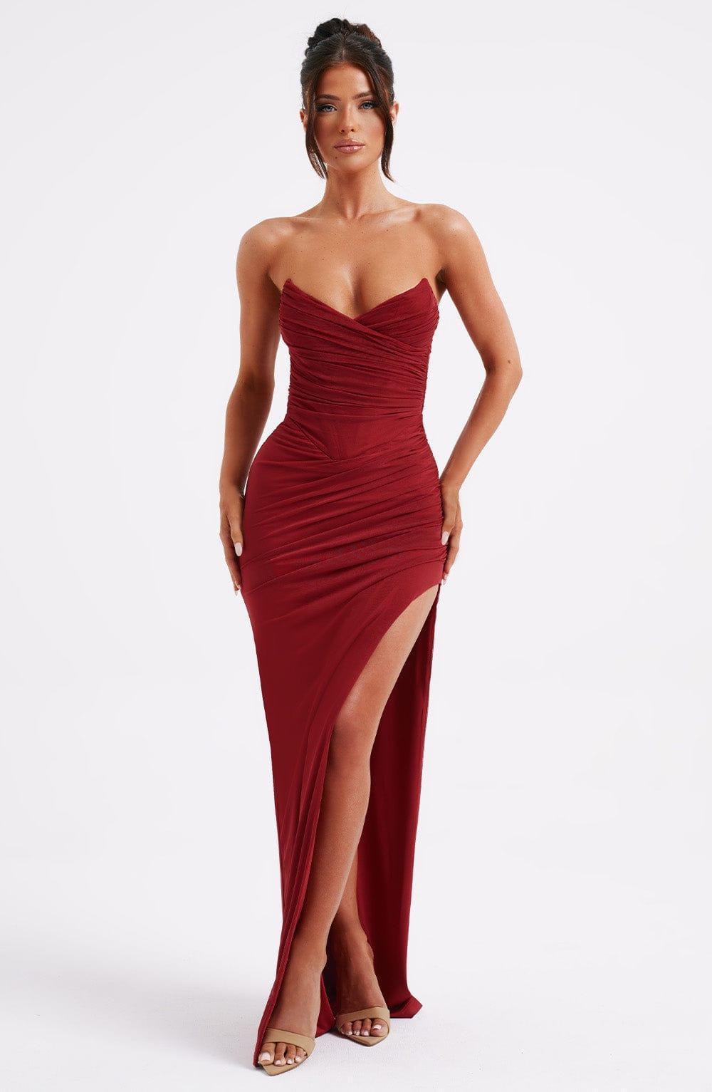 Giovanna Maxi Dress - Wine Product Image