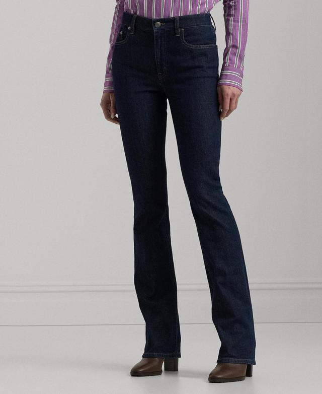 Lauren Ralph Lauren Womens High-Rise Bootcut Jeans, Regular & Petite Product Image