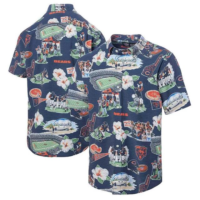 Mens Reyn Spooner Chicago Bears Scenic Button-Down Shirt Blue Product Image