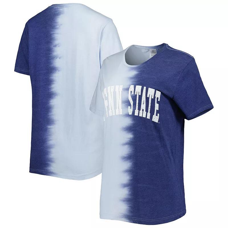 Womens Gameday Couture Penn State Nittany Lions Find Your Groove Split-Dye T-Shirt Blue Product Image