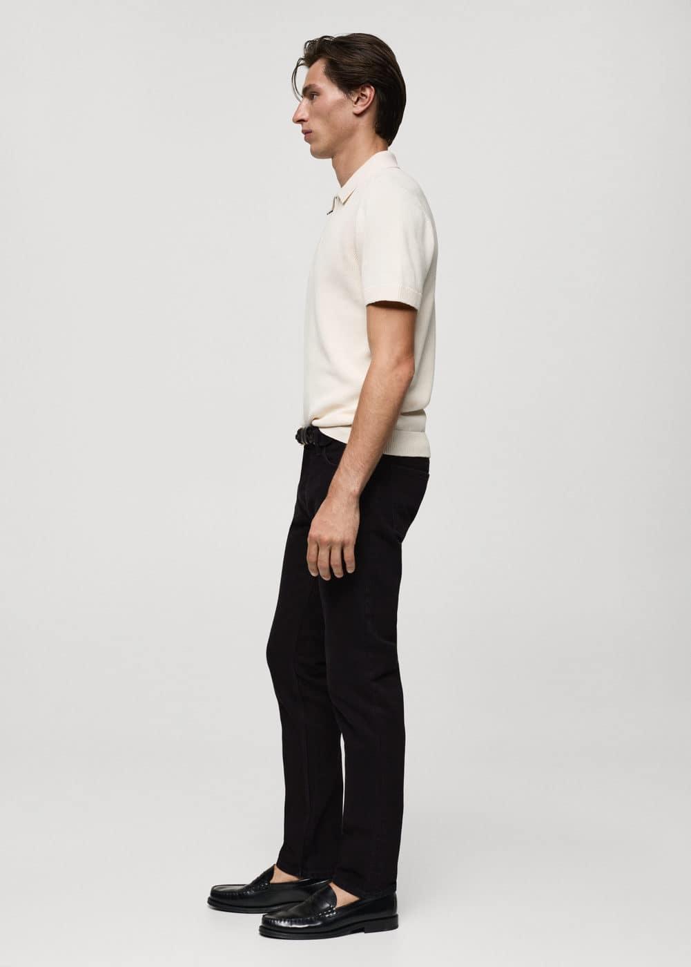 MANGO MAN - Jan slim-fit jeans black denimMen Product Image