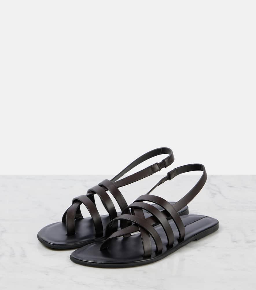 THE ROW Line Slingback Sandal In Black Product Image