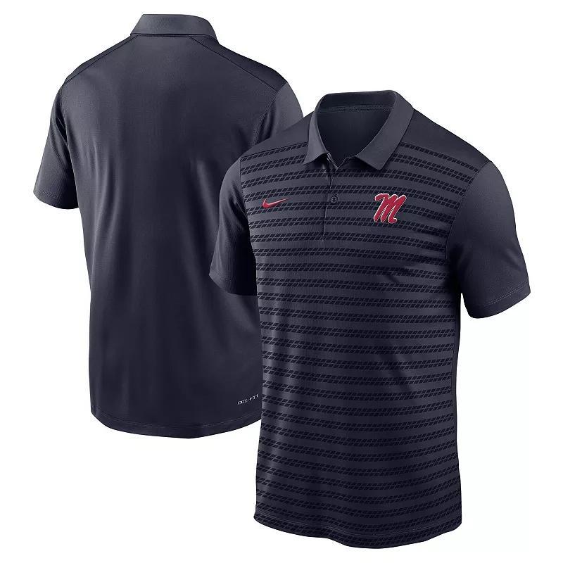 Mens Nike Ole Miss Rebels 2024 Sideline Victory Coaches Performance Polo Blue Product Image