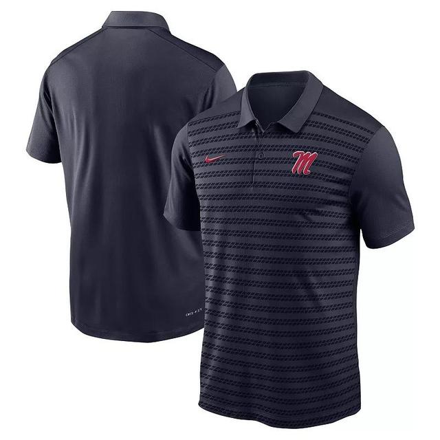 NIKE Men's Navy Ole Miss Rebels 2024 Sideline Victory Coaches Performance Polo In Navy Red Product Image